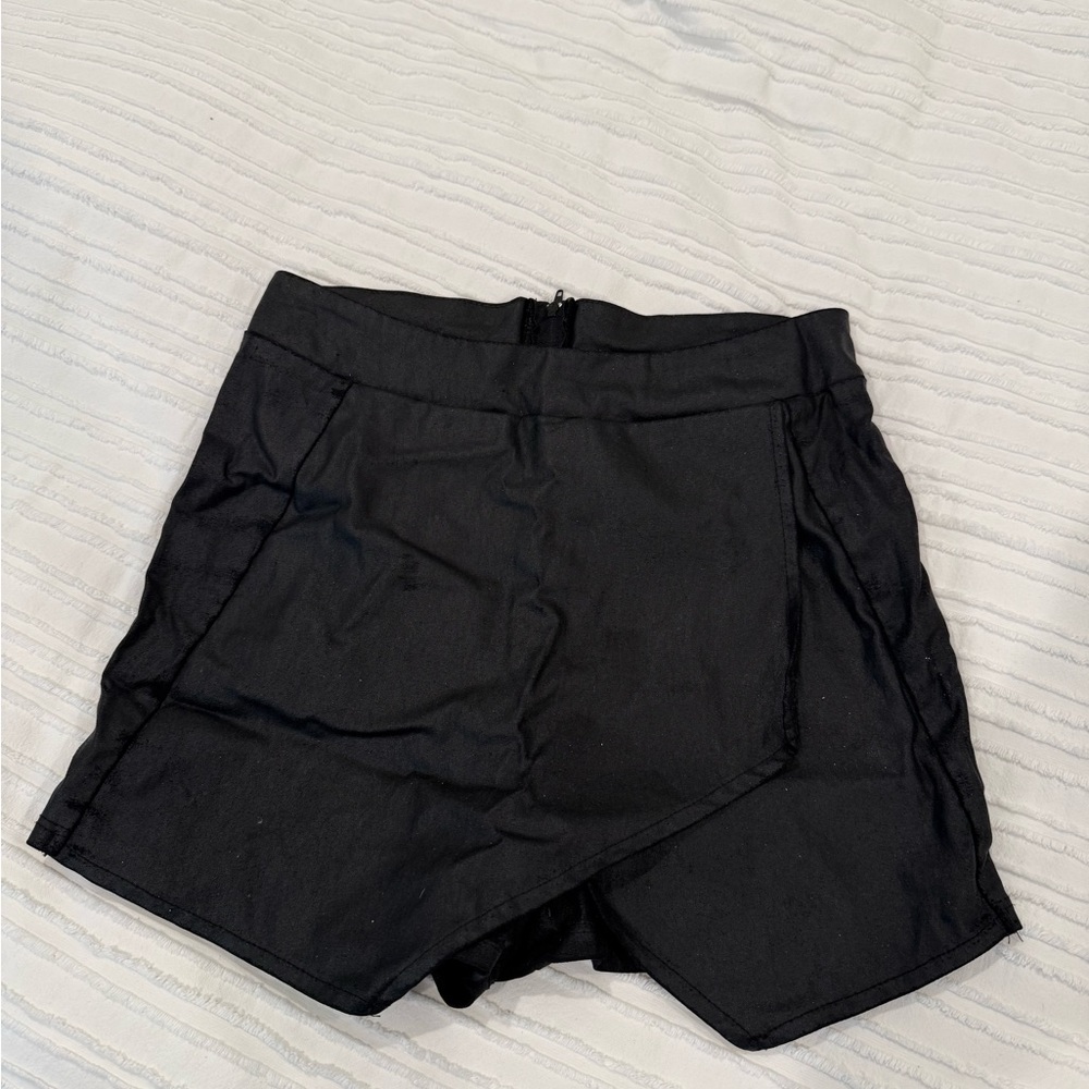 ANGL Black Skorts with Tailored Silhouette